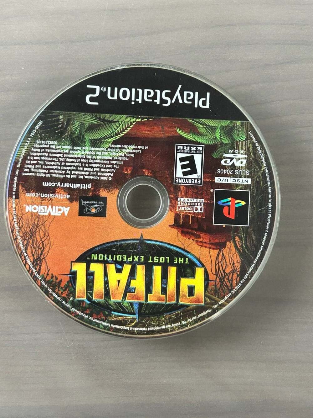 Pitfall The Lost Expedition PS2 PlayStation 2 2004 Disc Only Tested Working